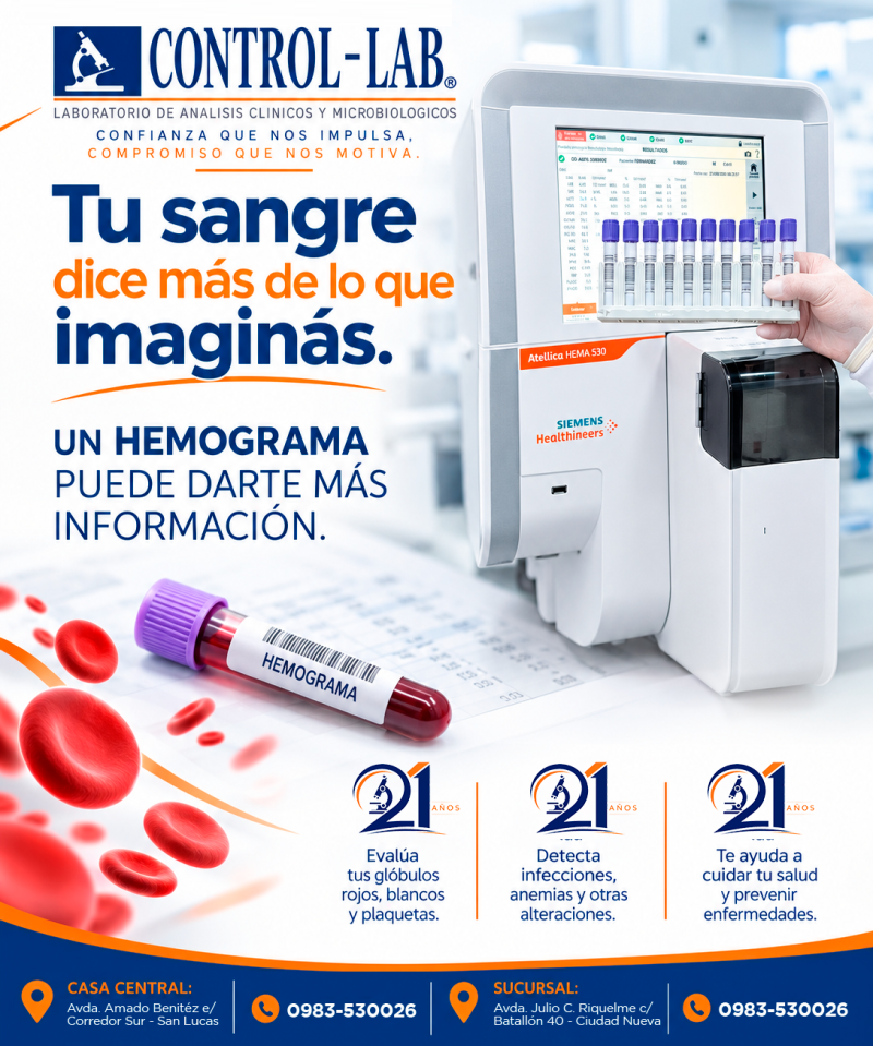 TU SANGRE DICE MÁS DE LO QUE IMAGINÁS
