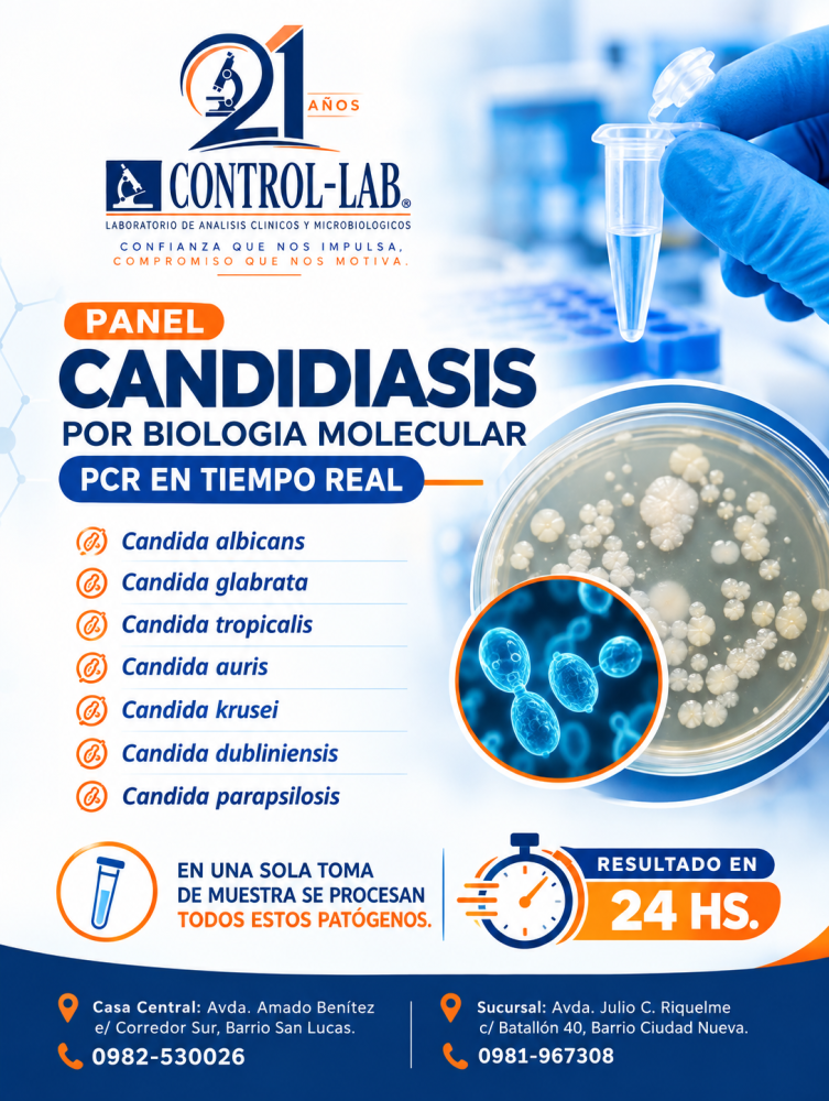 PANEL DE CANDIDIASIS POR BIOLOGIA MOLECULAR